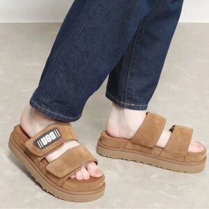 UGG Velcro Platform Slides